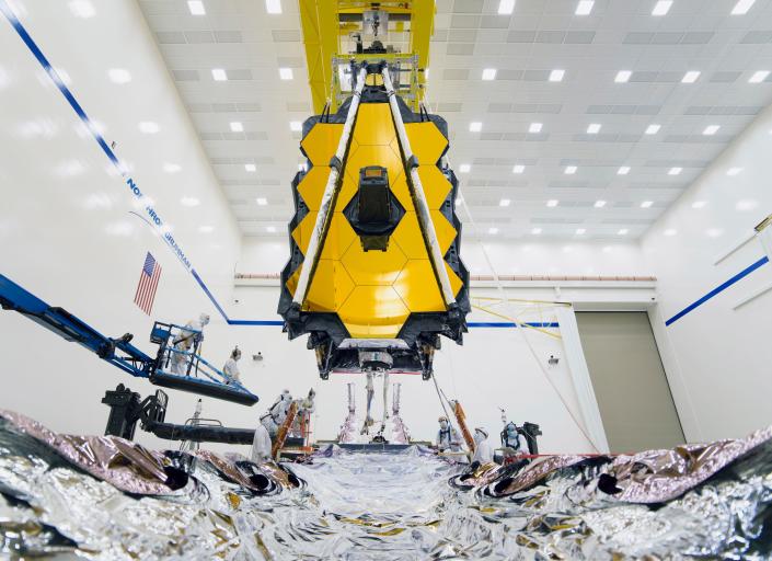 The most powerful and complex space telescope ever created by humankind, NASA’s James Webb Space Telescope, achieves its final form as a fully assembled observatory. Reaching a major milestone, technicians and engineers successfully connect the two halves of the telescope for the first time at Northrop Grumman’s facilities in Redondo Beach, California.