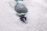 The robot shows off its burrowing capabilities in a granular media