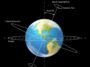 Illustration showing the axial tilt of the Earth